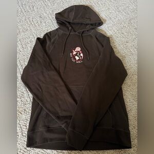 Vans Men's Dark Brown Hoodie with Logo